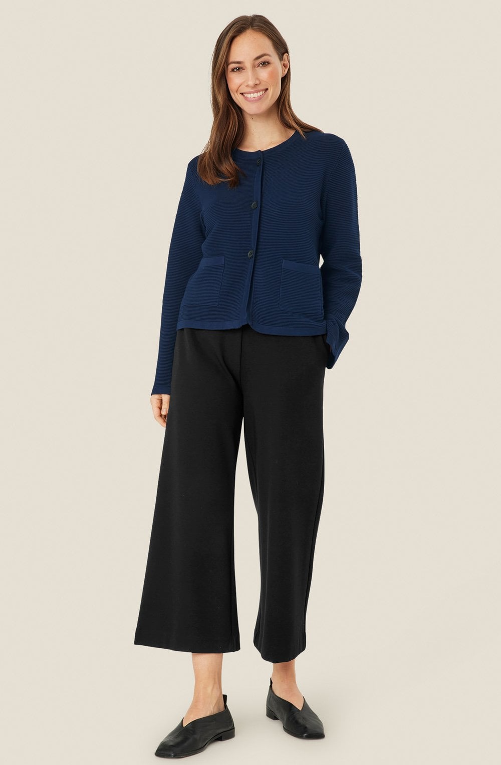MaLuschia Maritime Blue Cardigan