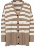 MaLuz Mink and Ashley Blue Cardigan