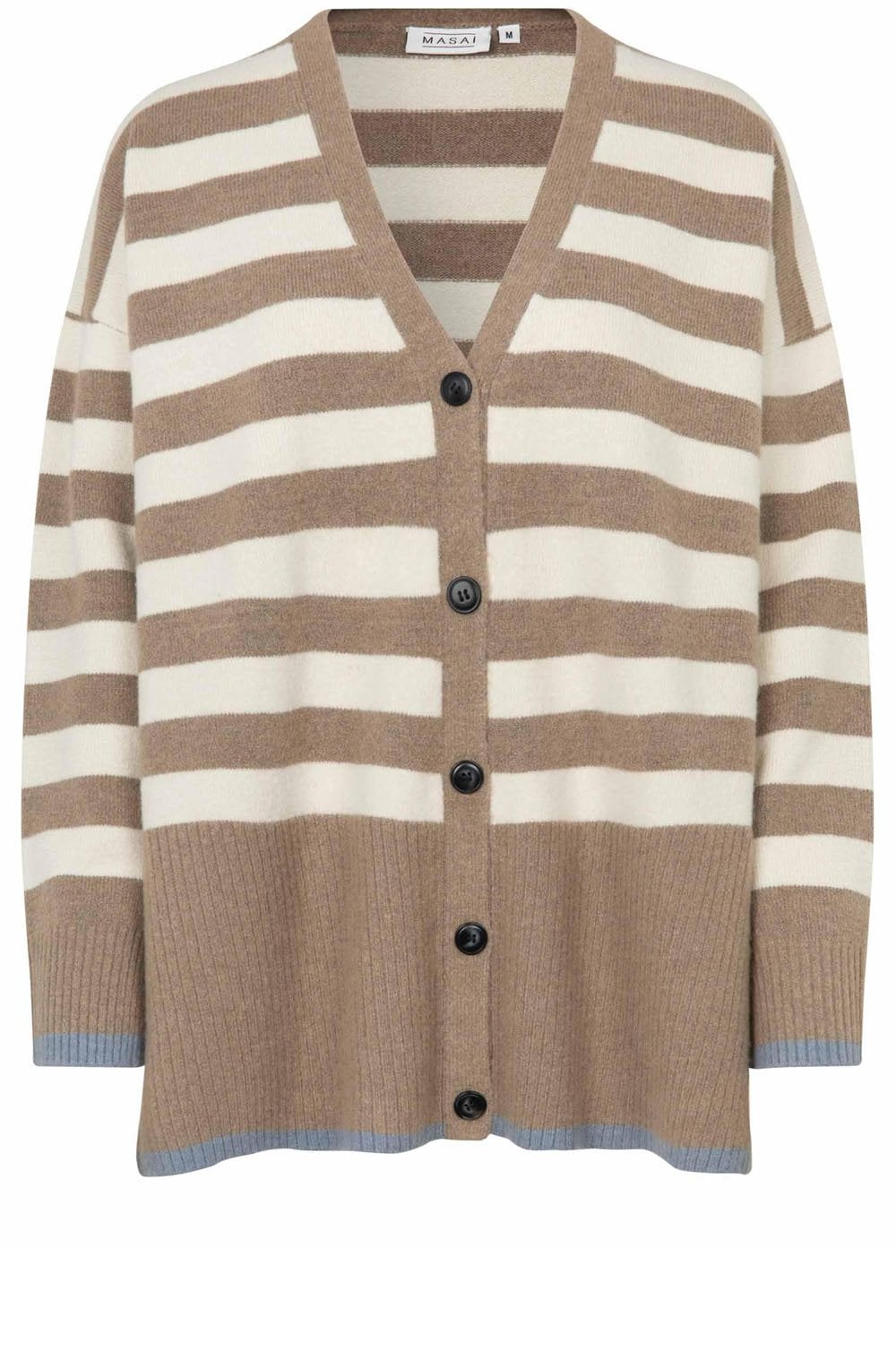 MaLuz Mink and Ashley Blue Cardigan