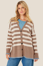 MaLuz Mink and Ashley Blue Cardigan