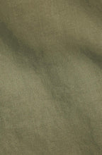 MaNajan Dusky Green Ruffle Sleeve Linen Dress