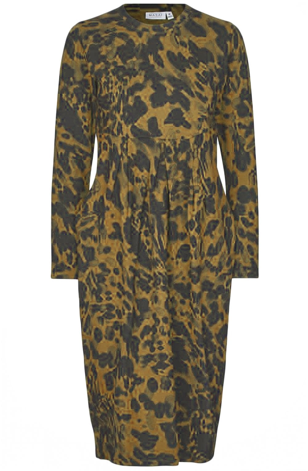 MaNamo Dijon Splodge Fitted Jersey Dress