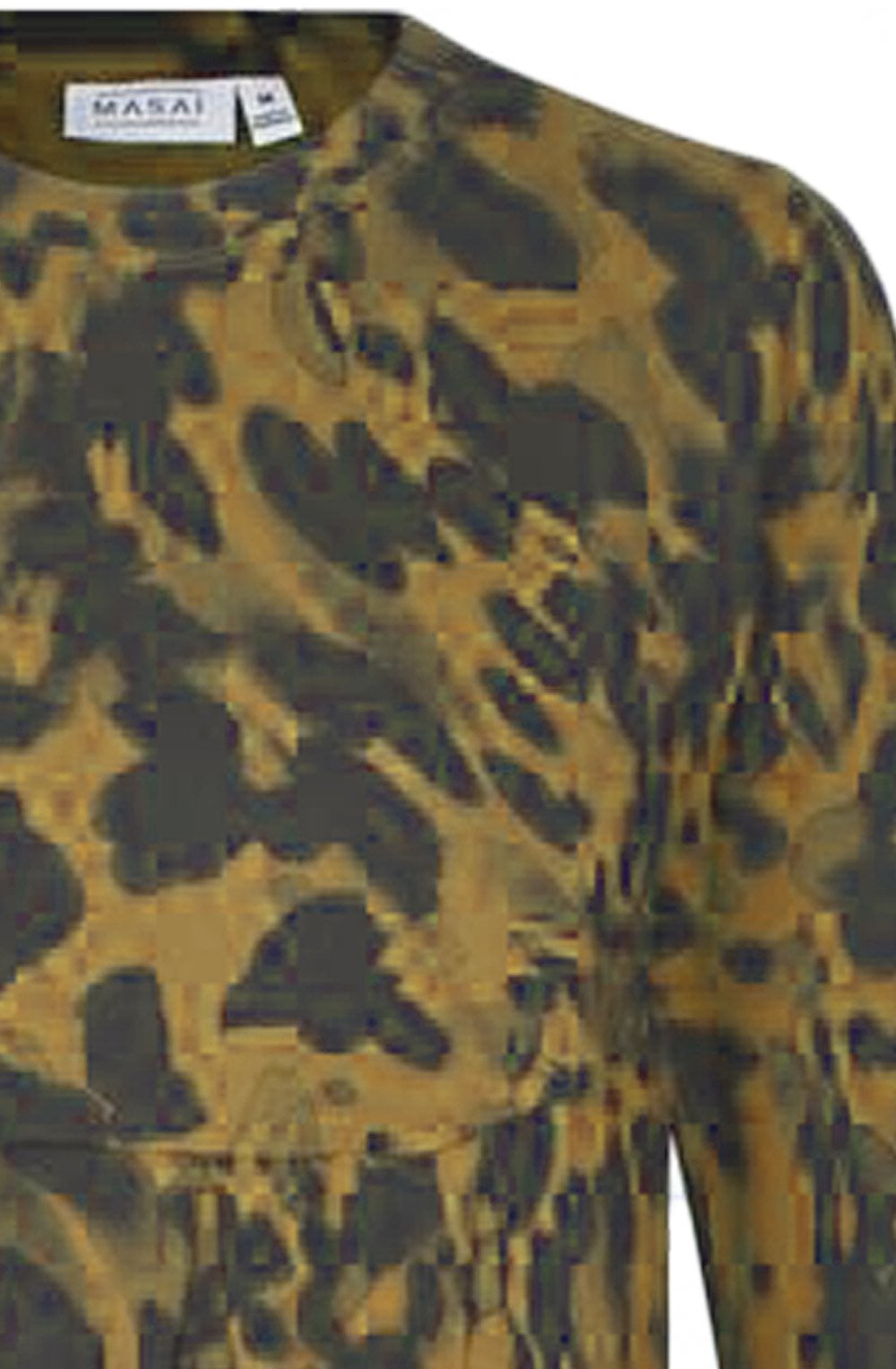MaNamo Dijon Splodge Fitted Jersey Dress