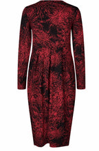 MaNamo Geranium Firework Fitted Jersey Dress