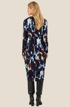 MaNamo Maritime Blue Fitted Jersey Dress