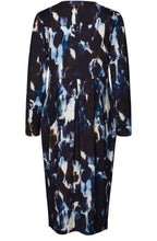 MaNamo Maritime Blue Fitted Jersey Dress