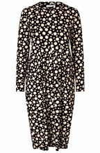MaNamo Polka Dot Fitted Jersey Dress