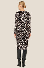 MaNamo Polka Dot Fitted Jersey Dress
