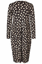 MaNamo Polka Dot Fitted Jersey Dress