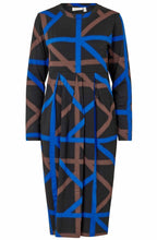 MaNamo Surf The Web Ribbon Fitted Jersey Dress