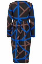 MaNamo Surf The Web Ribbon Fitted Jersey Dress