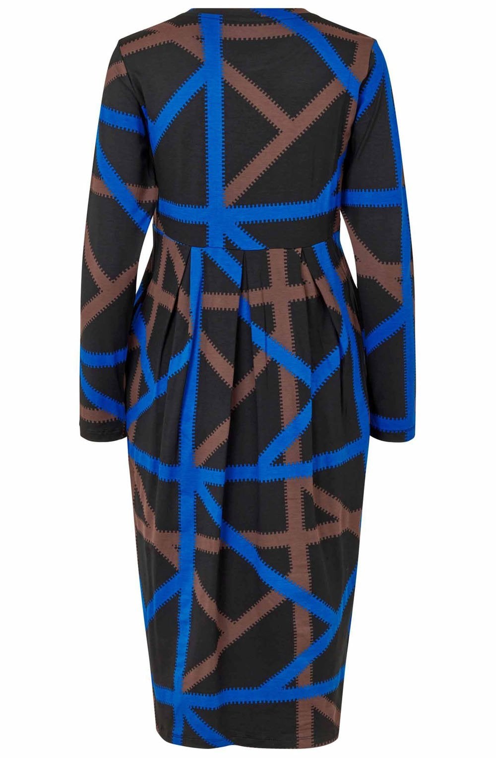MaNamo Surf The Web Ribbon Fitted Jersey Dress