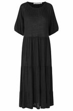 MaNancie Black Linen Mix Jersey Dress