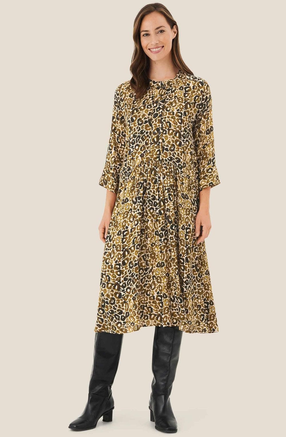 MaNati Plantation Leopard Print Dress