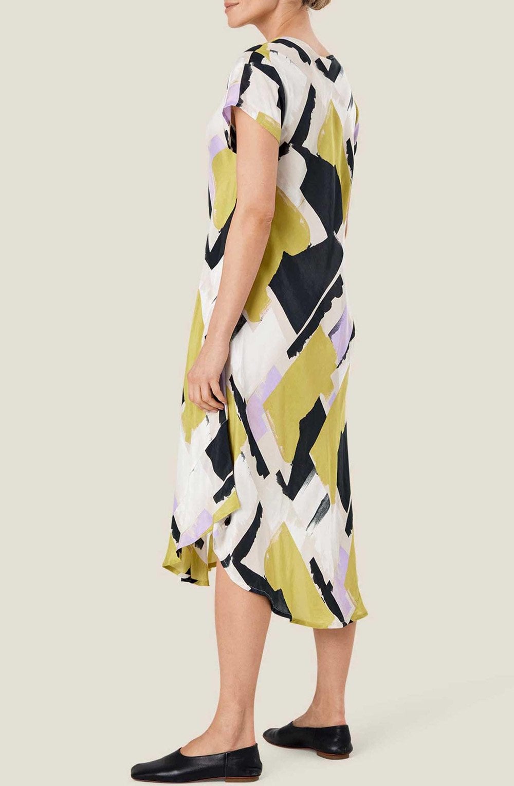 MaNebili Lentil Sprout Bias Slip Dress