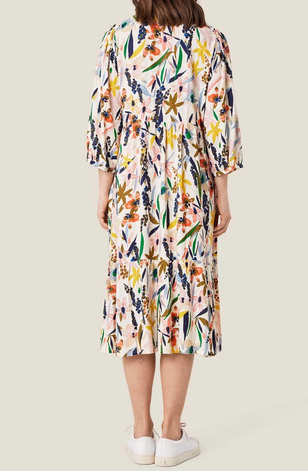 MaNette Whitecap Floral Dress