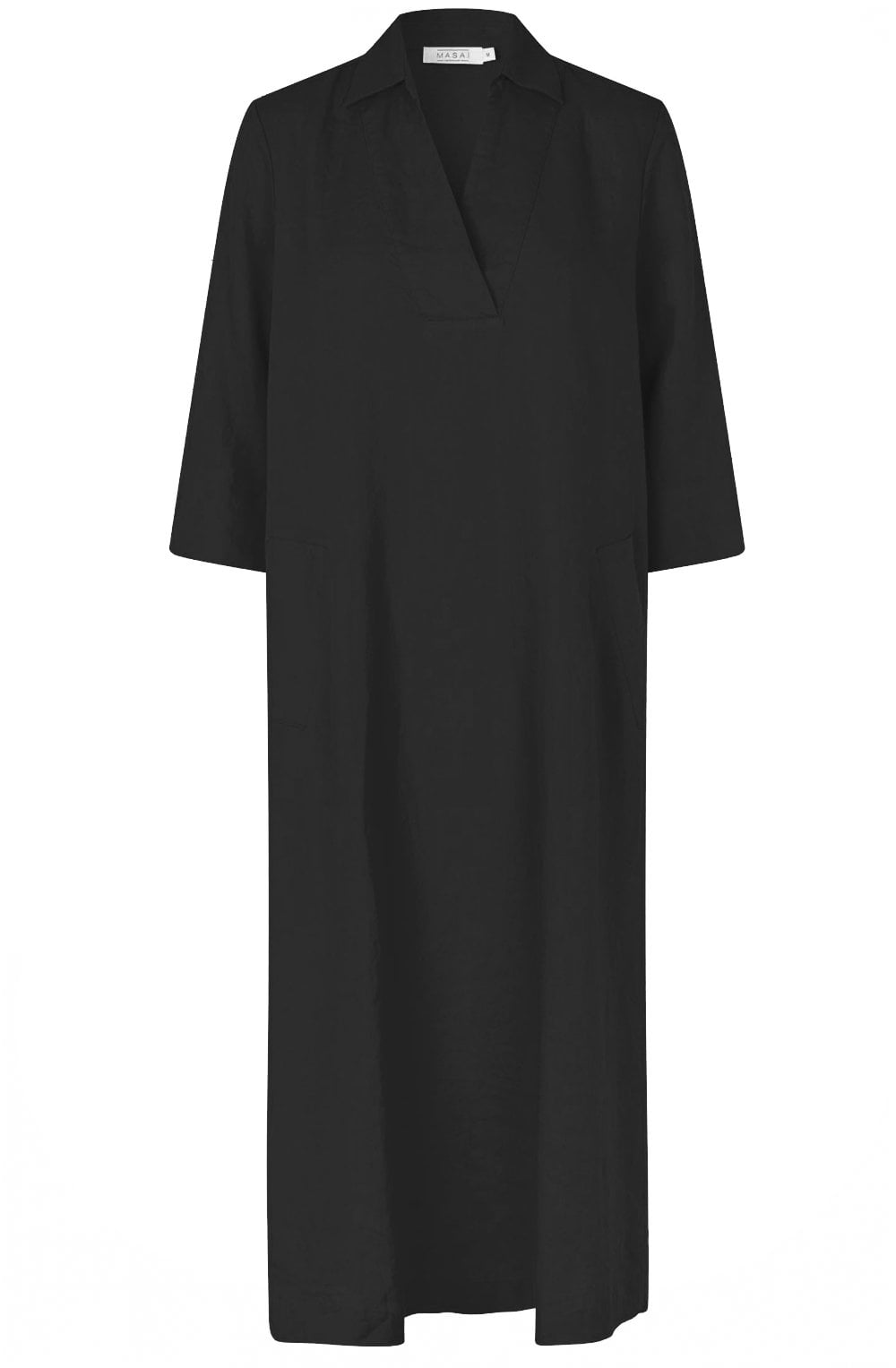 MaNikeeta Black Linen Dress