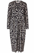 MaNilana Black Jersey Tulip Dress
