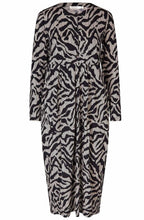 MaNilana Black Jersey Tulip Dress