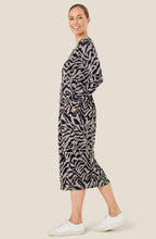 MaNilana Black Jersey Tulip Dress