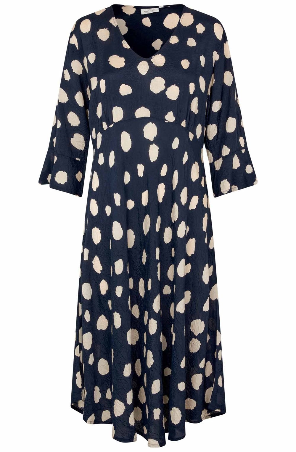 MaNita Maritime Blue Empire Line Dress
