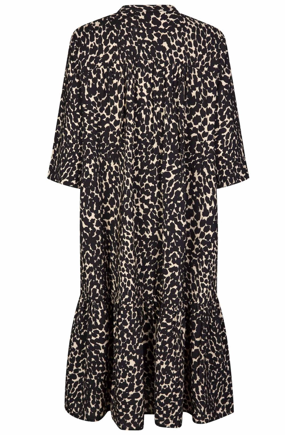 MaNitzan Black Print Dress