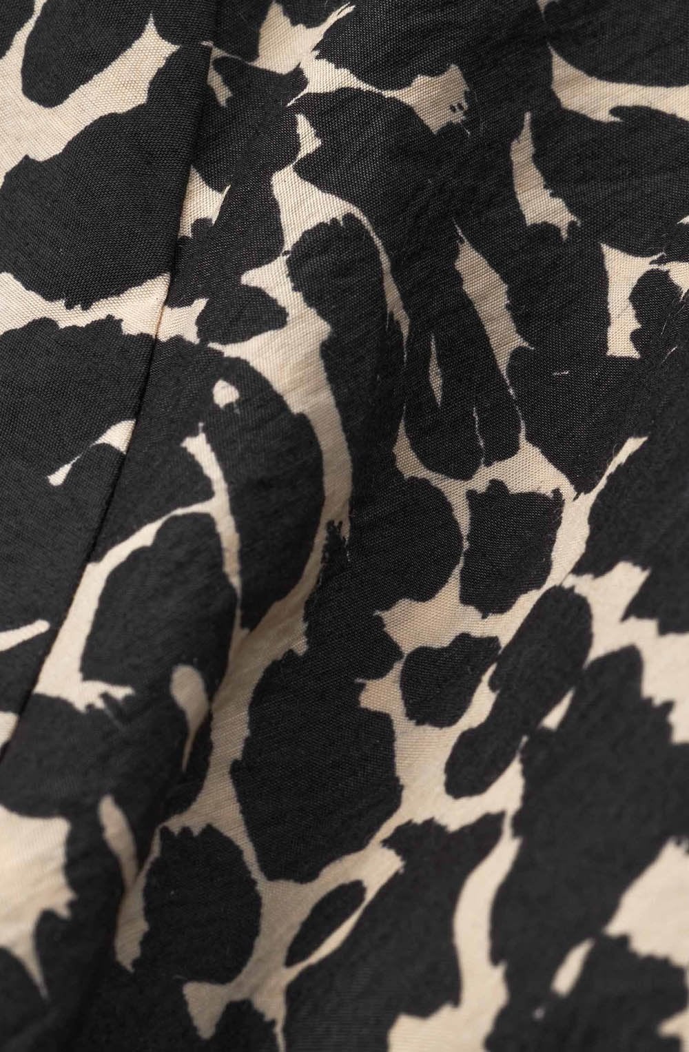 MaNitzan Black Print Dress