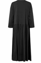 MaNustin Black Jersey Tiered Dress