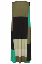 MaOctava Green Drawstring Neck Jersey Dress