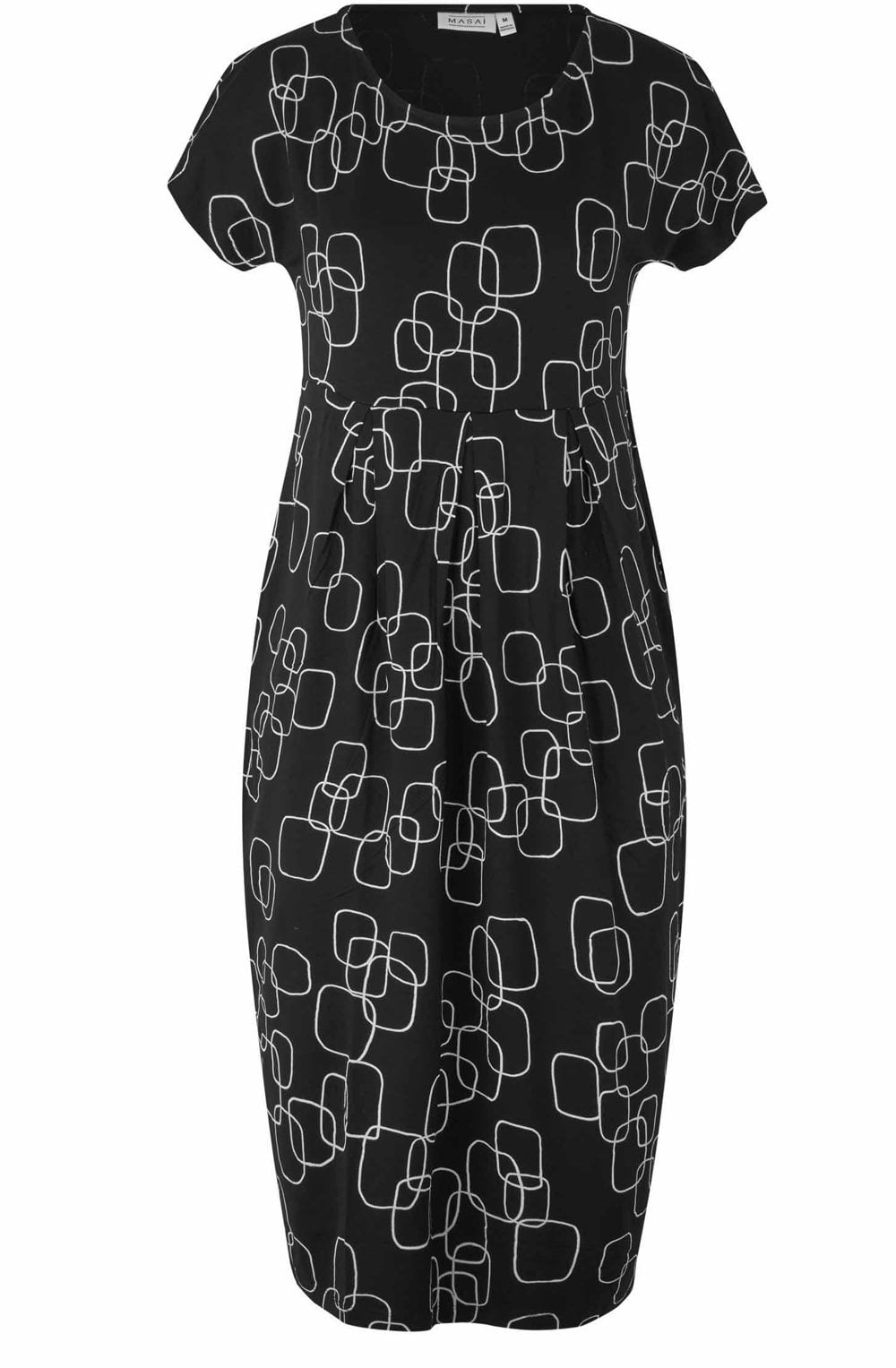 MaOlnia Black Patterned Dress