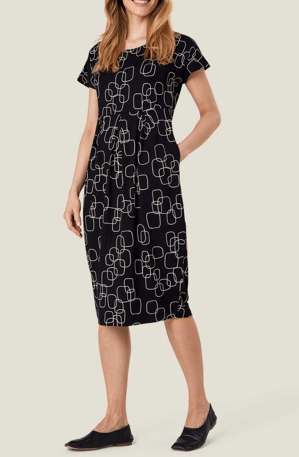 MaOlnia Black Patterned Dress