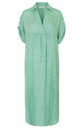 MaOrsola Green Spruce Linen Dress
