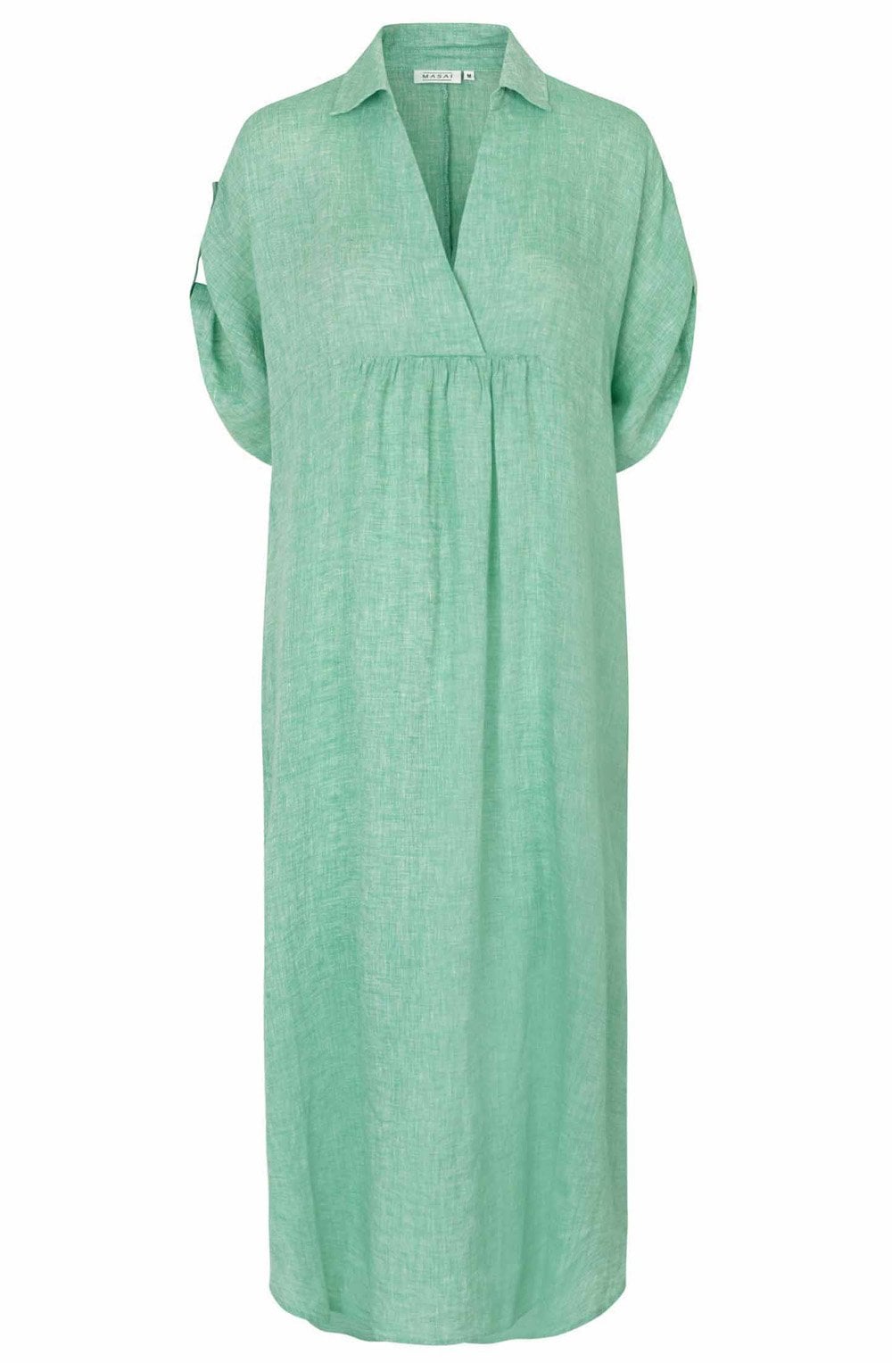 MaOrsola Green Spruce Linen Dress