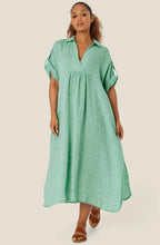 MaOrsola Green Spruce Linen Dress