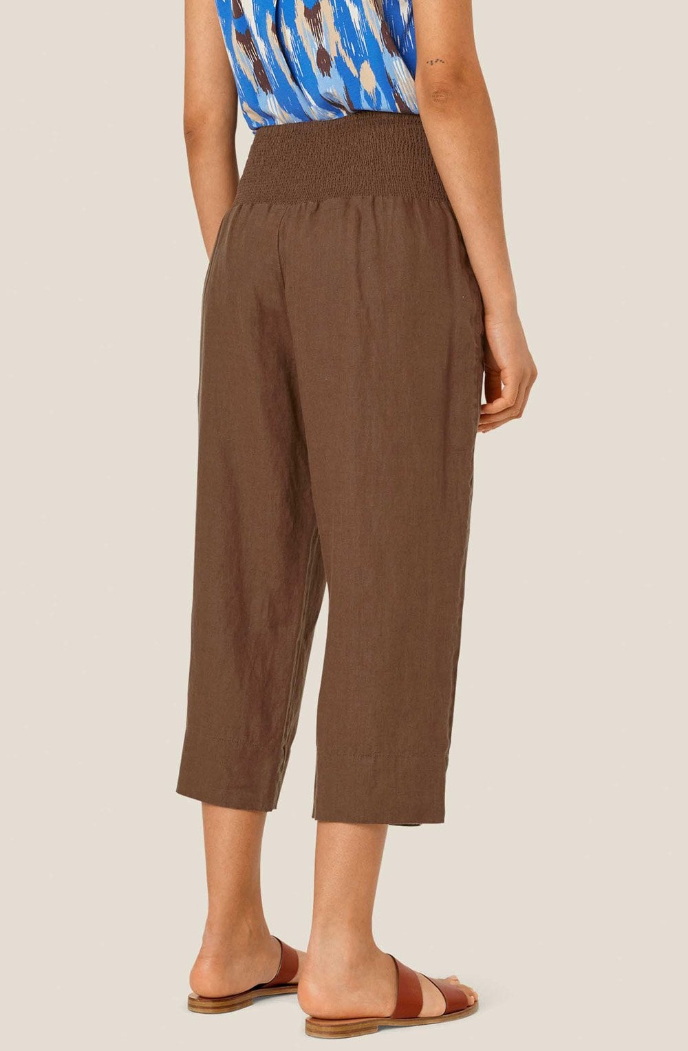 MaPallas Chestnut Linen Trousers