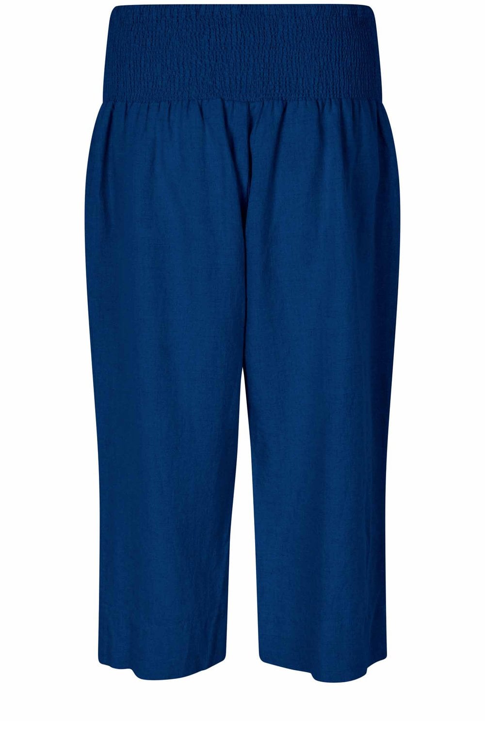MaPallas Navy Peony Linen Trousers