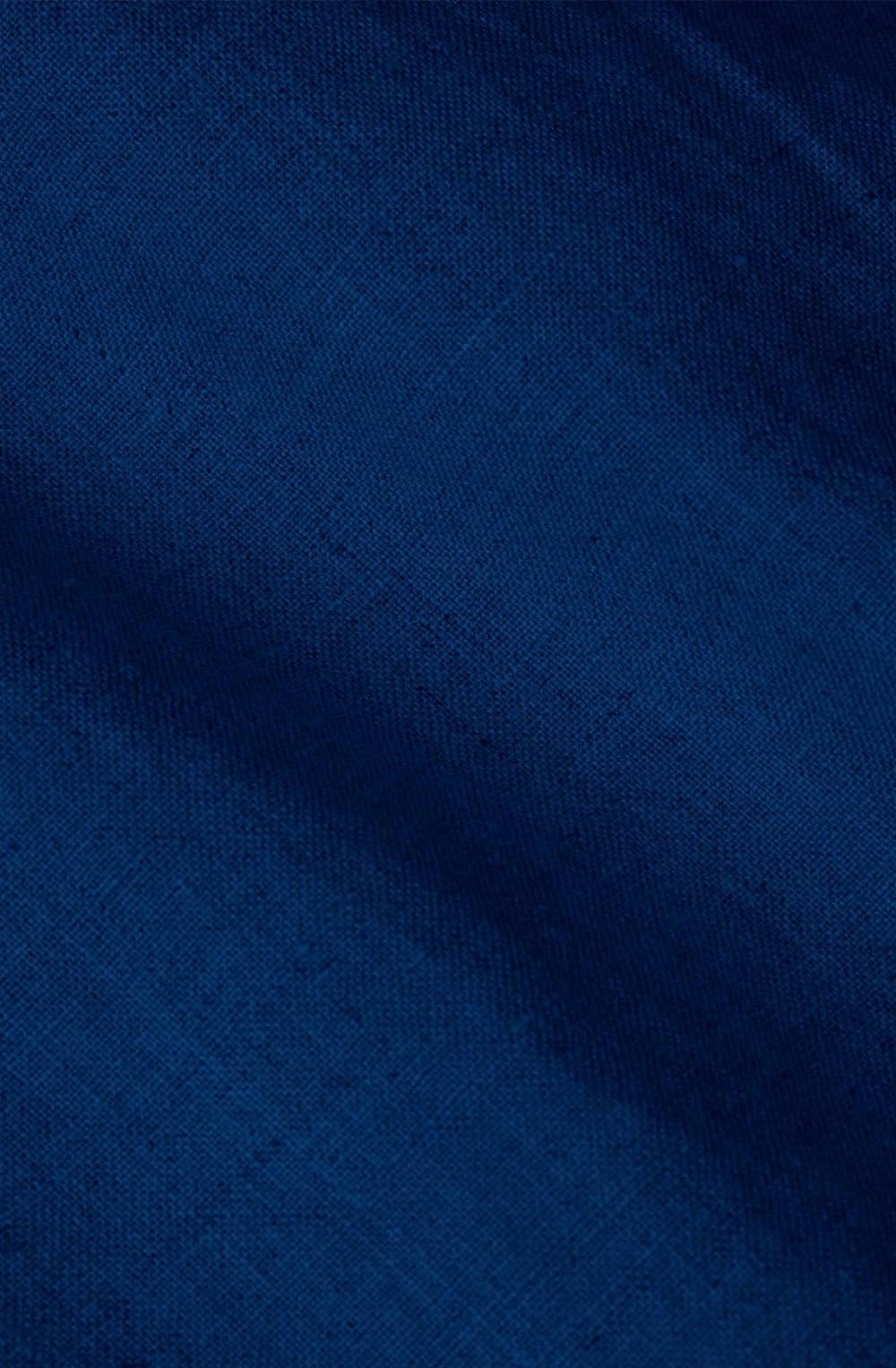 MaPallas Navy Peony Linen Trousers