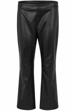 MaPanadi Black Leather Look Trousers