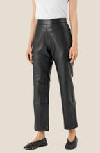 MaPanadi Black Leather Look Trousers