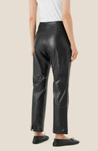 MaPanadi Black Leather Look Trousers