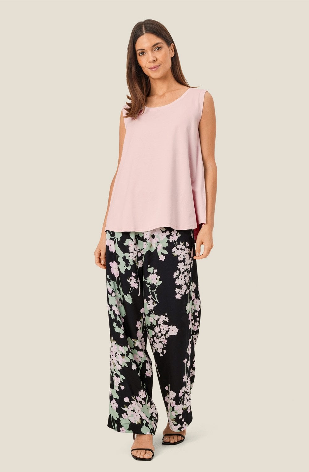 MaParili Pink Lady Cherry Blossom Trousers