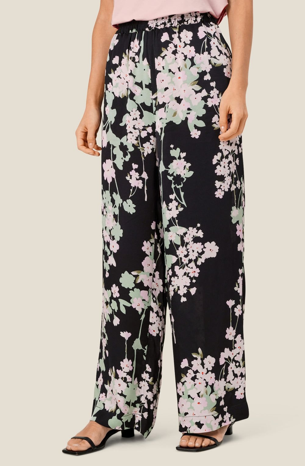 MaParili Pink Lady Cherry Blossom Trousers