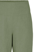 MaPenna Lichen Green Linen Ankle Length Trousers