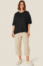 MaPenna Natural Linen Ankle Length Trousers