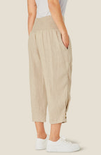 MaPenna Natural Linen Ankle Length Trousers