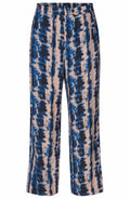 MaPeonos Navy Peony Wide Leg Trousers