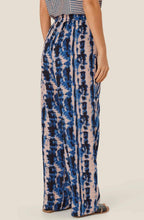 MaPeonos Navy Peony Wide Leg Trousers