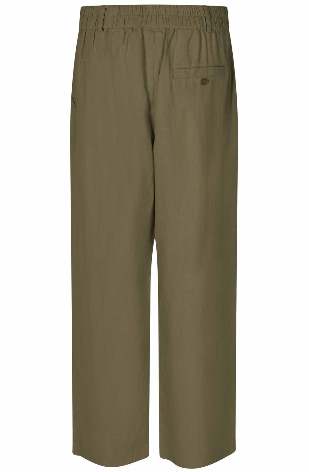 MaPerli Dusky Green Linen Wide Leg Trousers