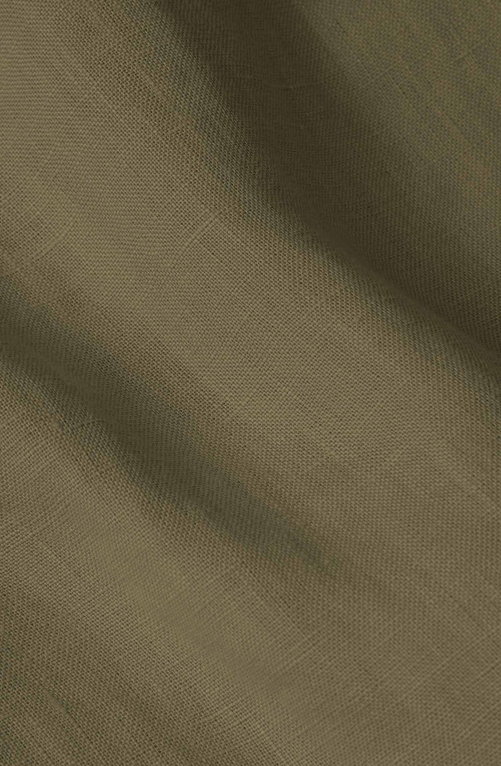 MaPerli Dusky Green Linen Wide Leg Trousers