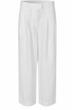 MaPerli White Linen Wide Leg Trousers
